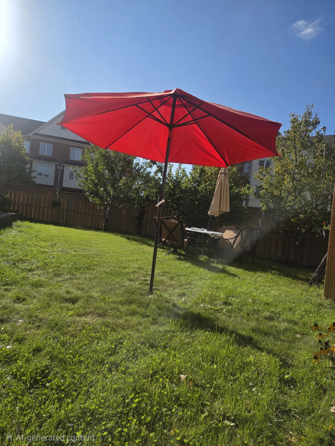 Red Patio Umbrella