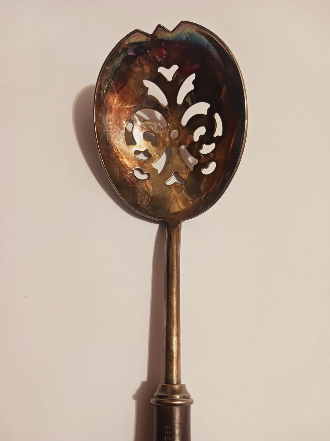CHRISTOFLE FRANCE 🇫🇷 Stamped Filigree Serving Spoon