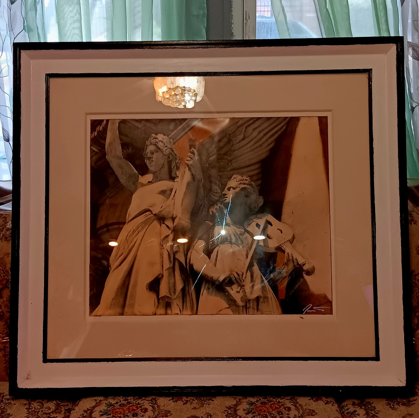 MASSIVE 34"×38" VINTAGE 2002 MADE IN ITALY Angel Musicians