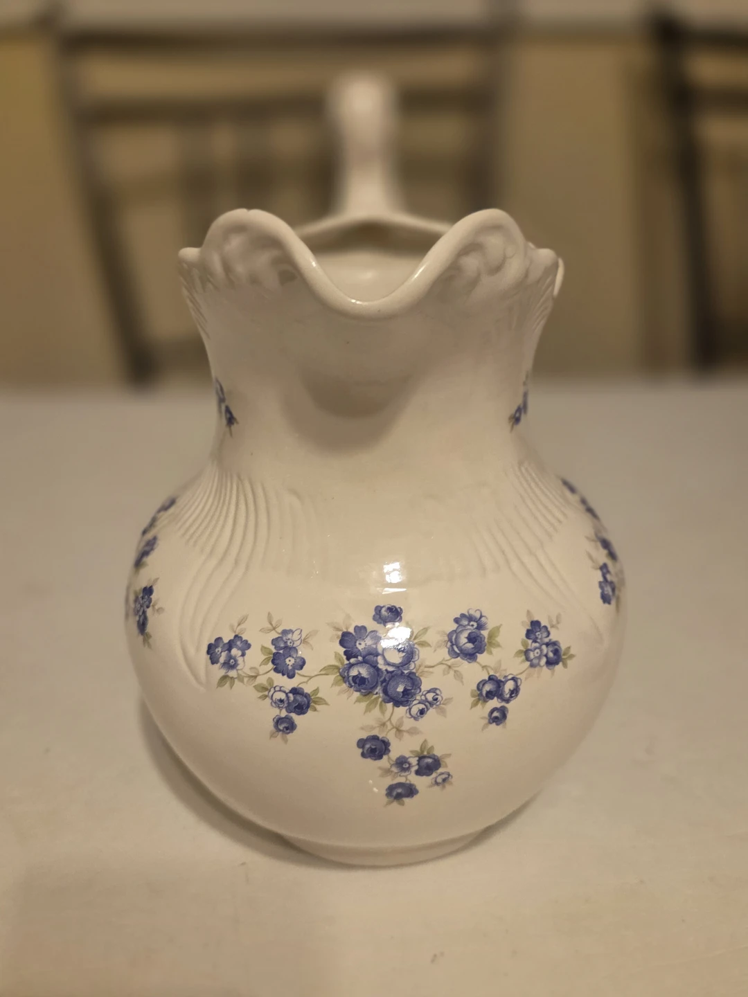 Vintage Floral Ceramic Pitcher - photo 3