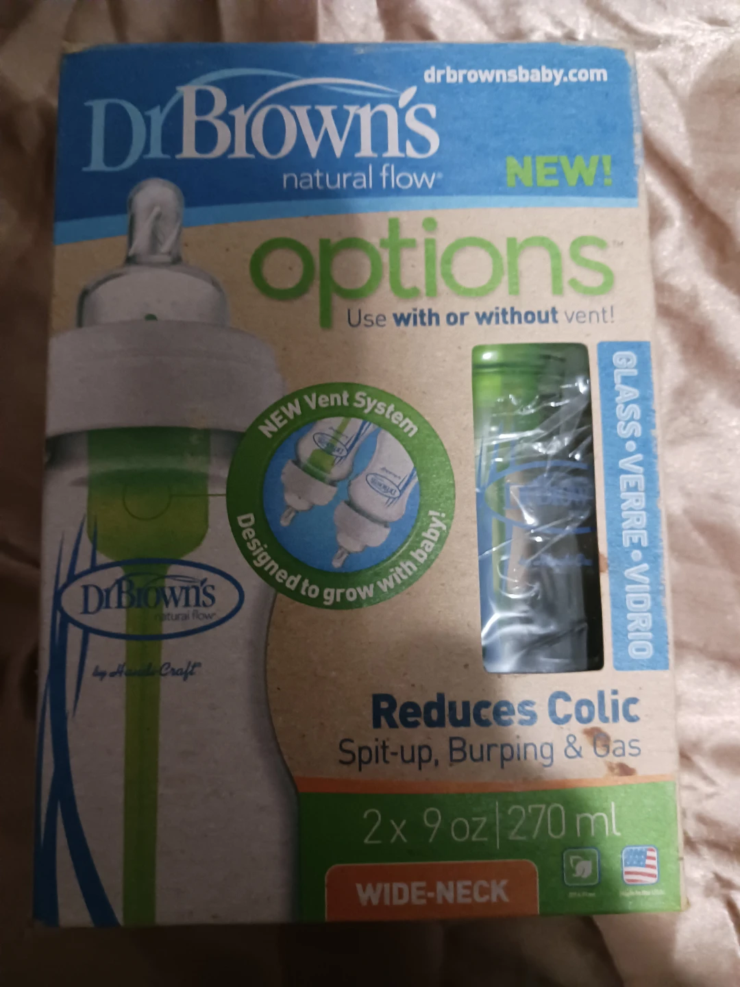 Dr. Brown's Natural Flow Options Glass Bottles - 2 Pack - photo 3