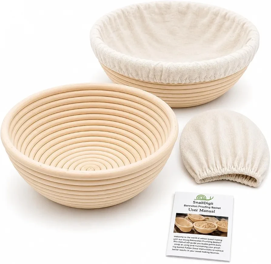 SnailDigit Banneton Bread Proofing Baskets - photo 5
