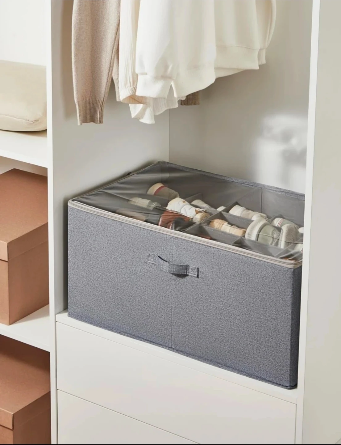 Grey Shoe Storage Organizer 🏈