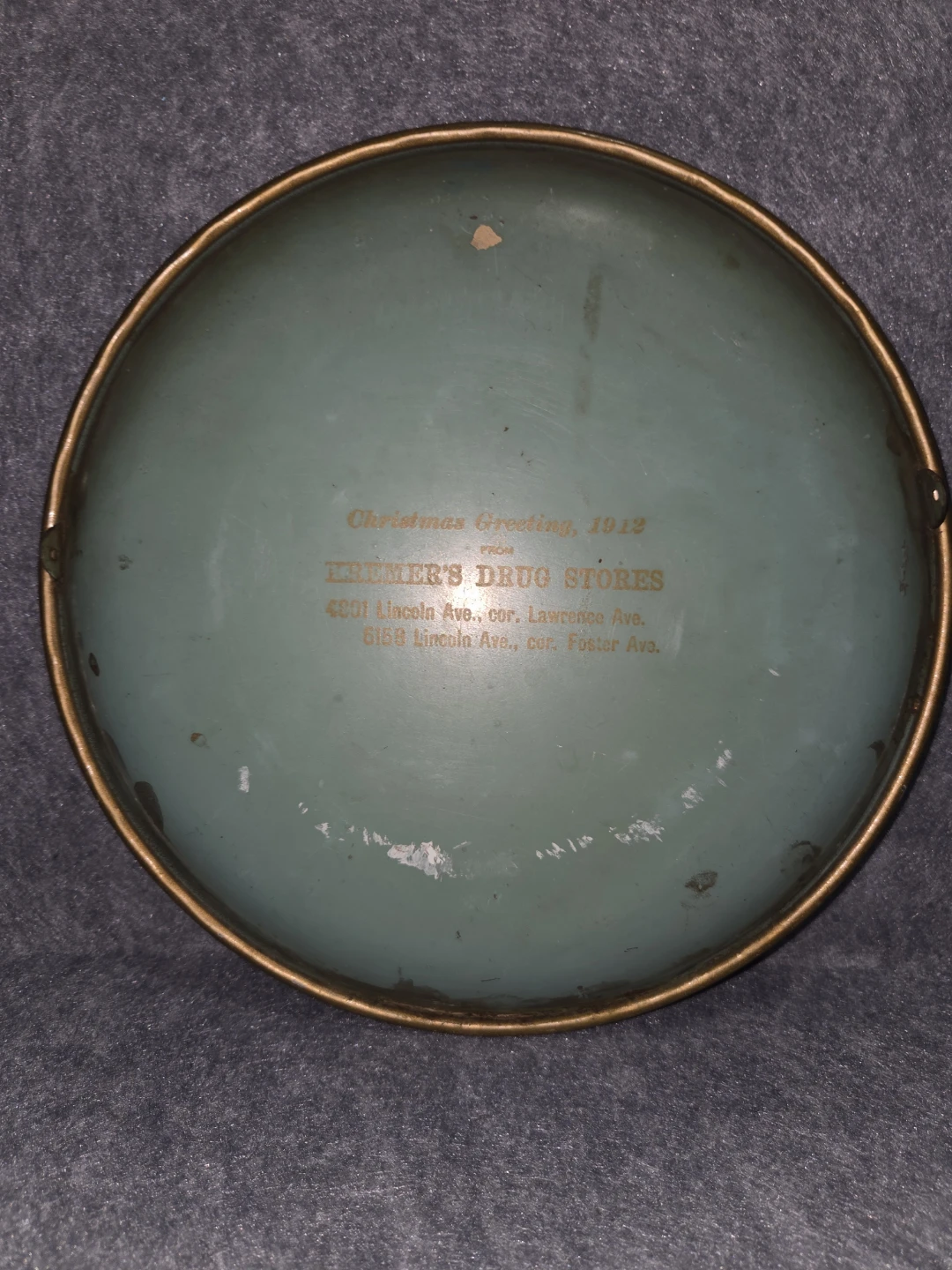 Vintage 1912 Kremer's Drug Store Decorative Tray - photo 5