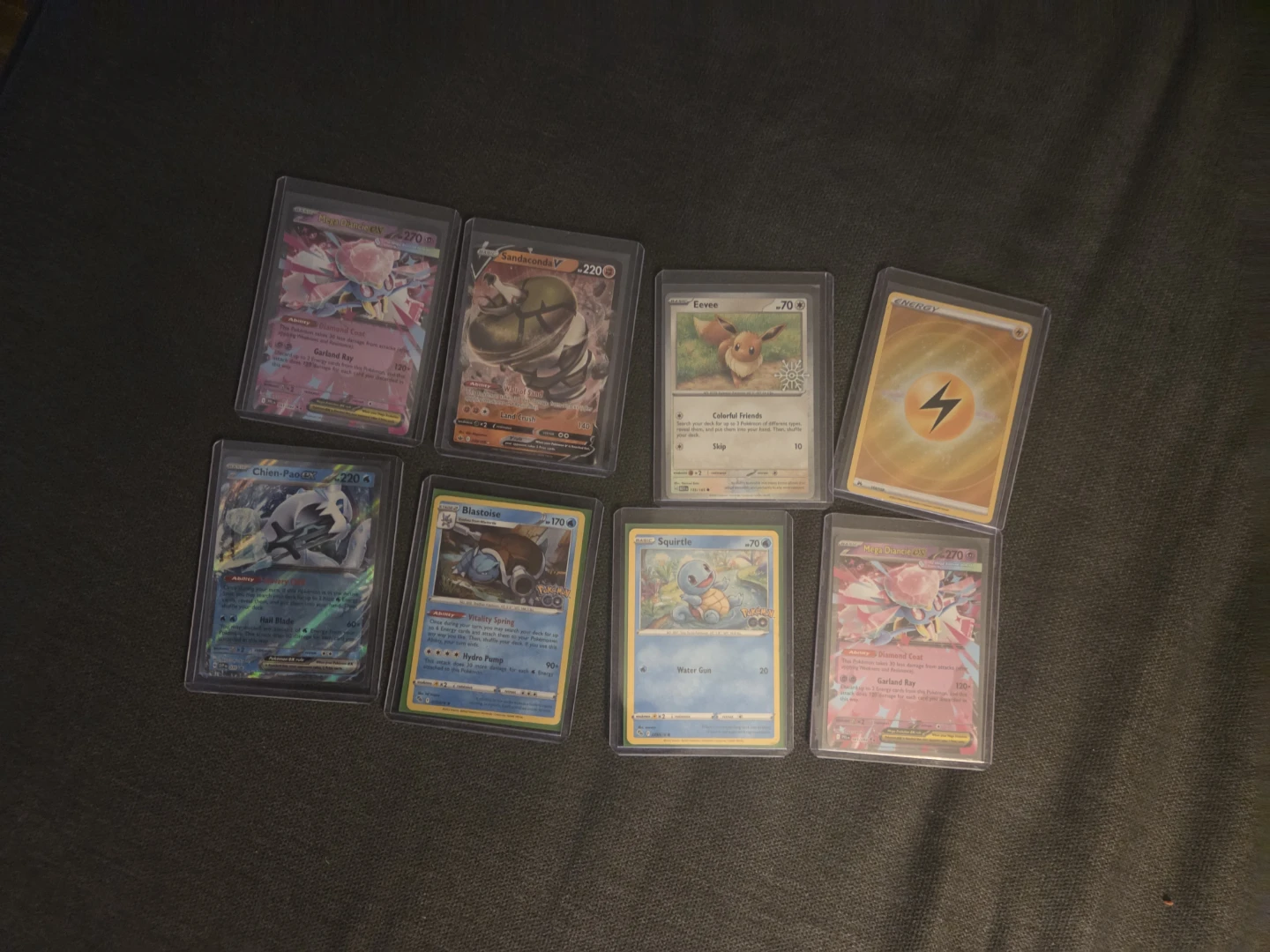 Set of 7 Pokemon Trading Cards