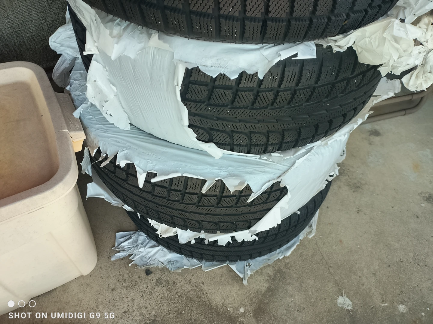 Snow tires 215/55/17.  4 tires - photo 3