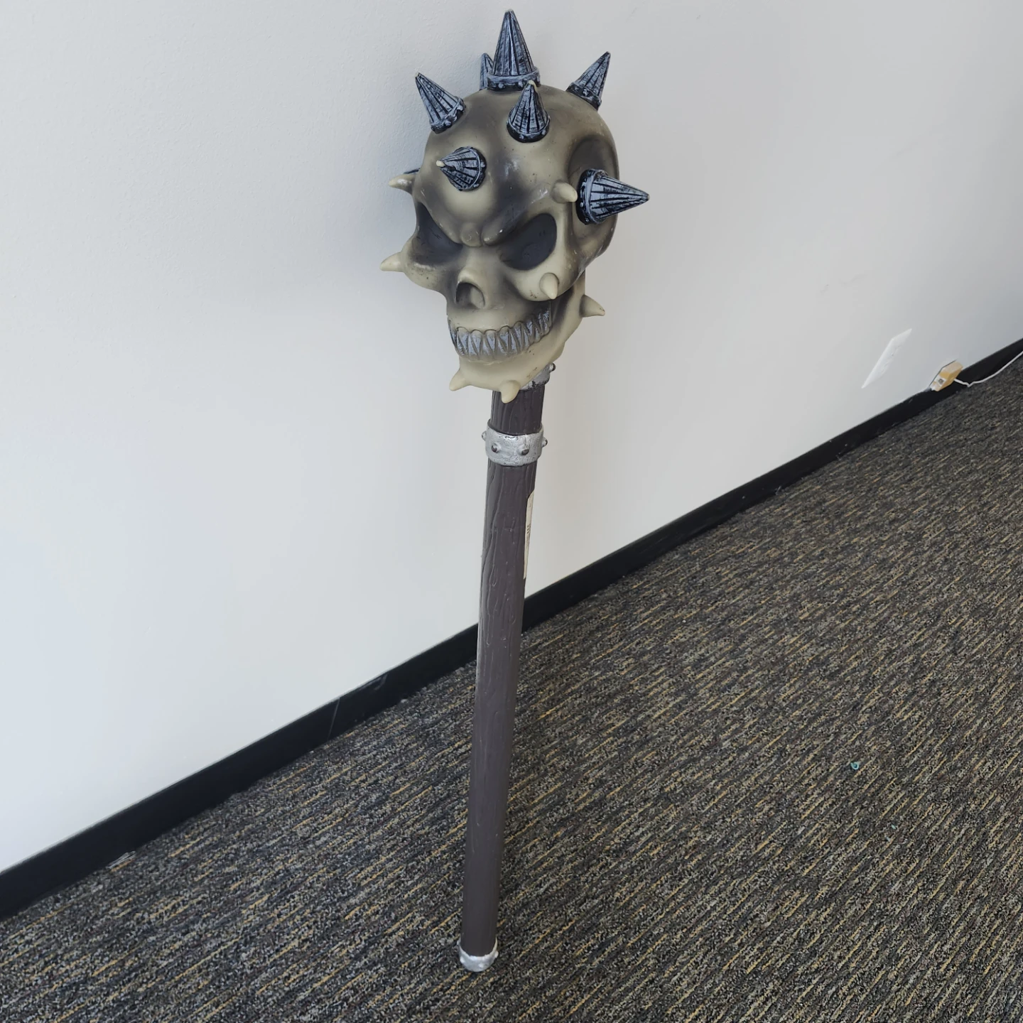 Skull Spiked Mace Prop