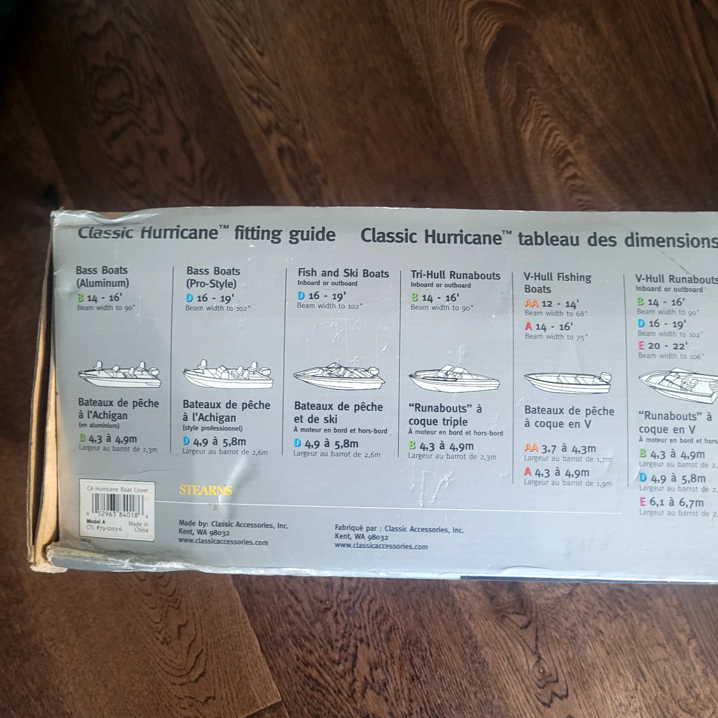 Classic Hurricane Boat Cover for 14'-16' V-Hull Fishing Boats - photo 3