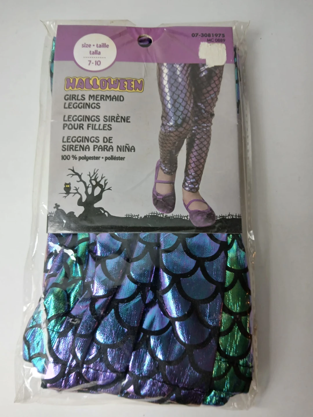 Girls Mermaid Leggings Size 7-10. It's available! - photo 2