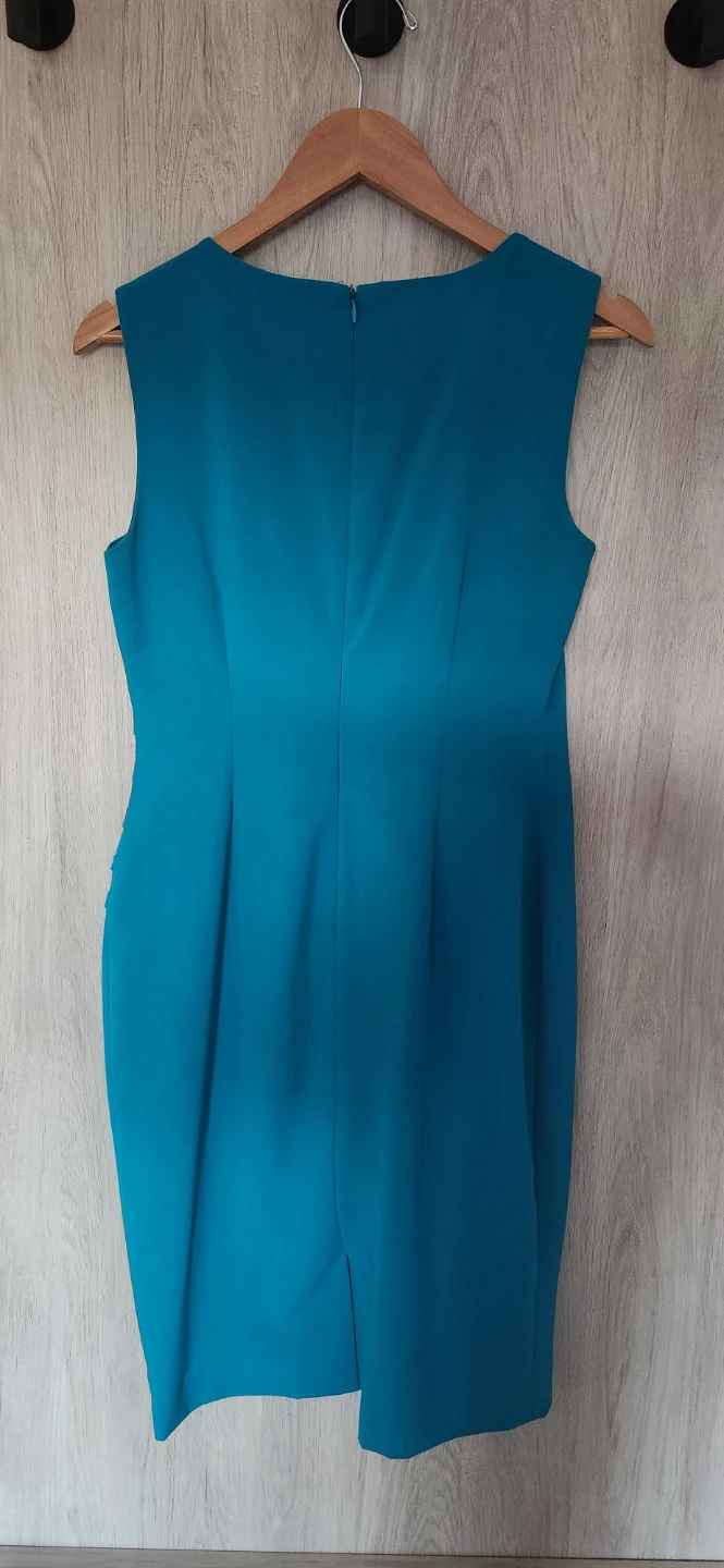 Calvin Klein Teal Ruched Sheath Dress - photo 2