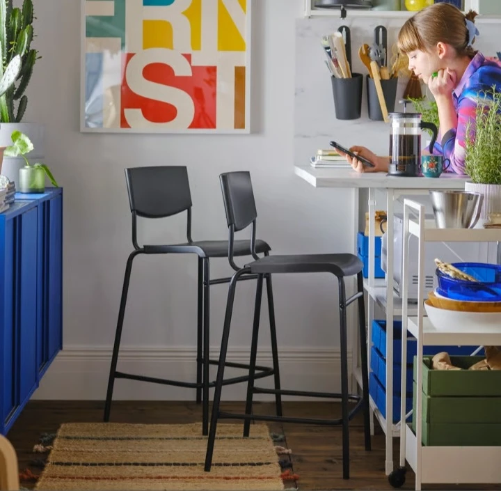 IKEA STIG Bar Stool Black - photo 5