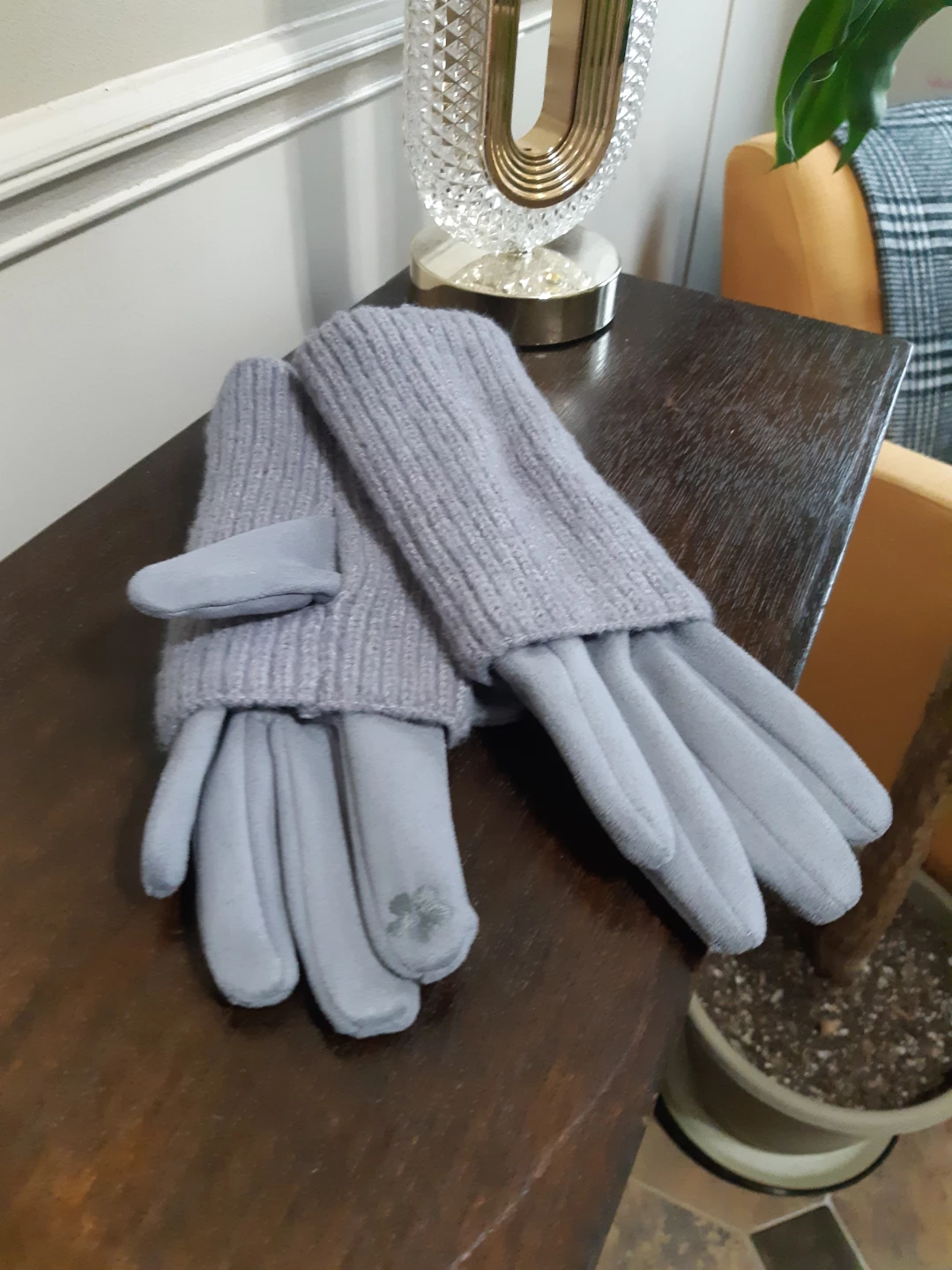 Twisted Goods Double-Layer Grey Gloves