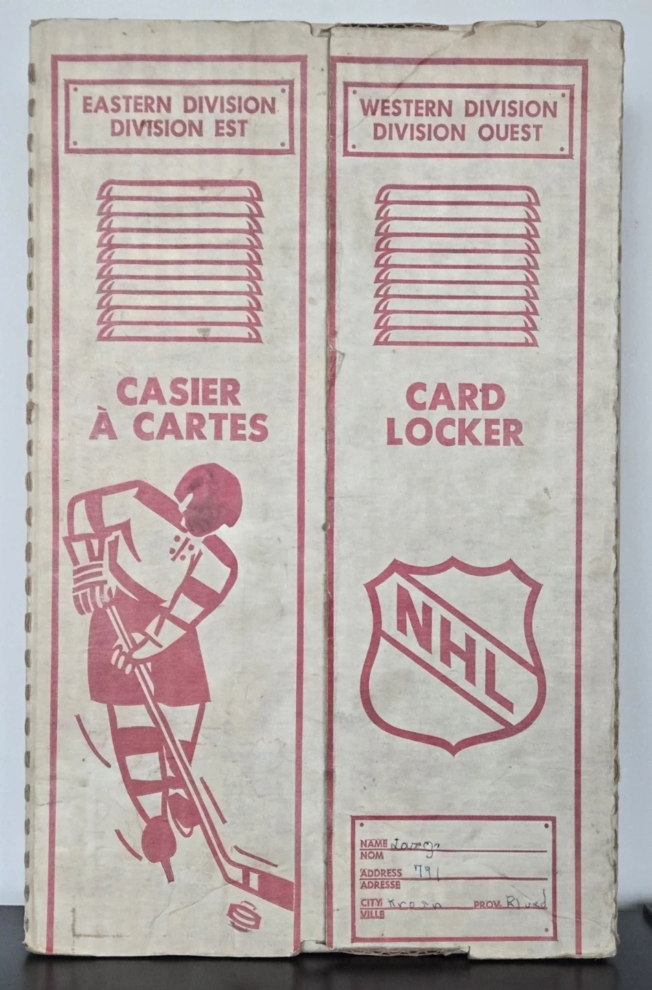 Rare 1972/73 OPC Hockey Card Locker, Fully Intact - photo 2