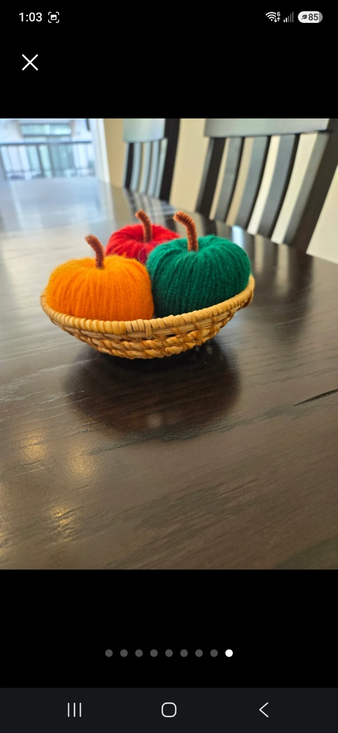 Handmade Yarn Pumpkins - Fall Decor - photo 2