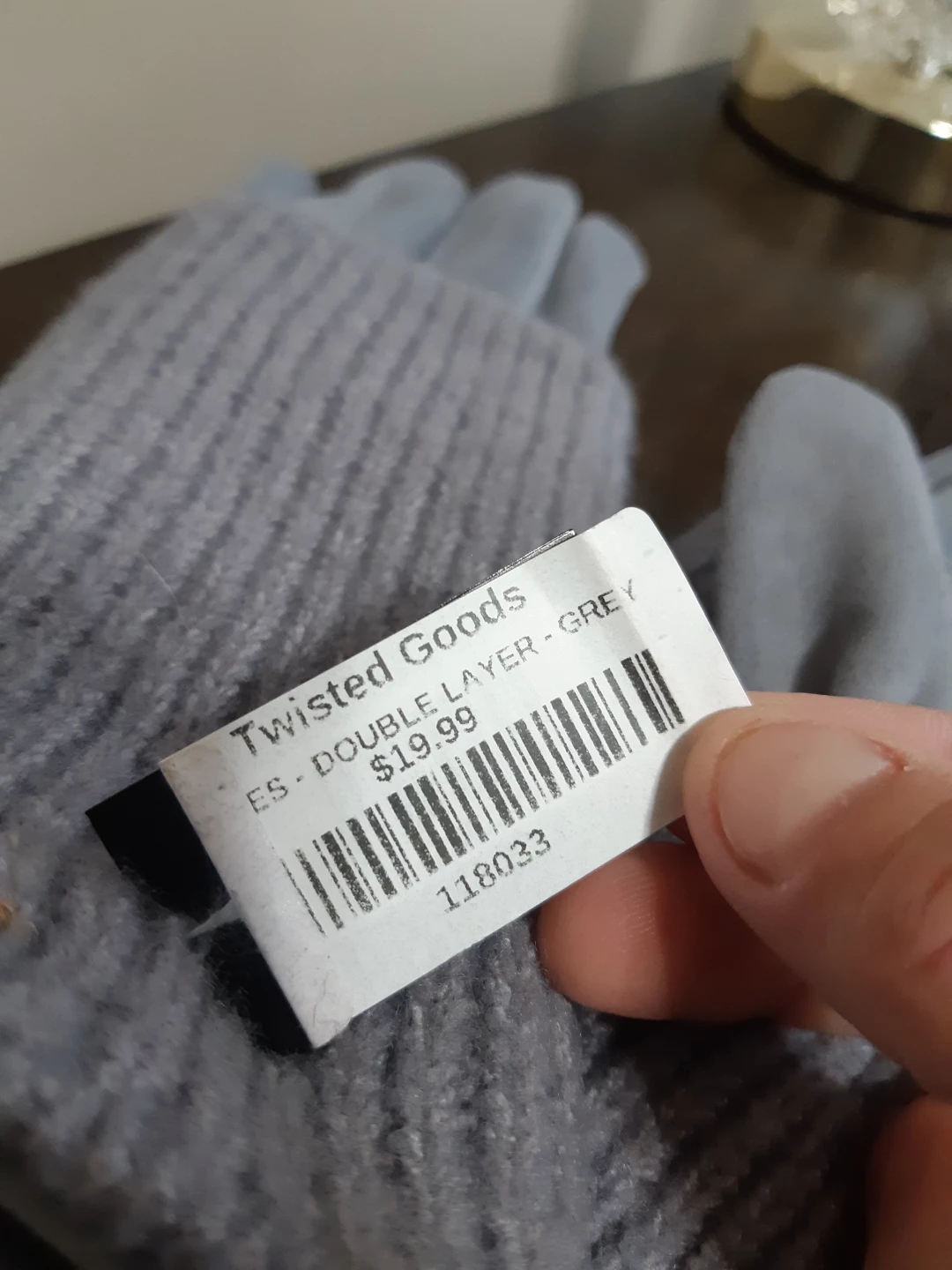 Twisted Goods Double-Layer Grey Gloves - photo 4