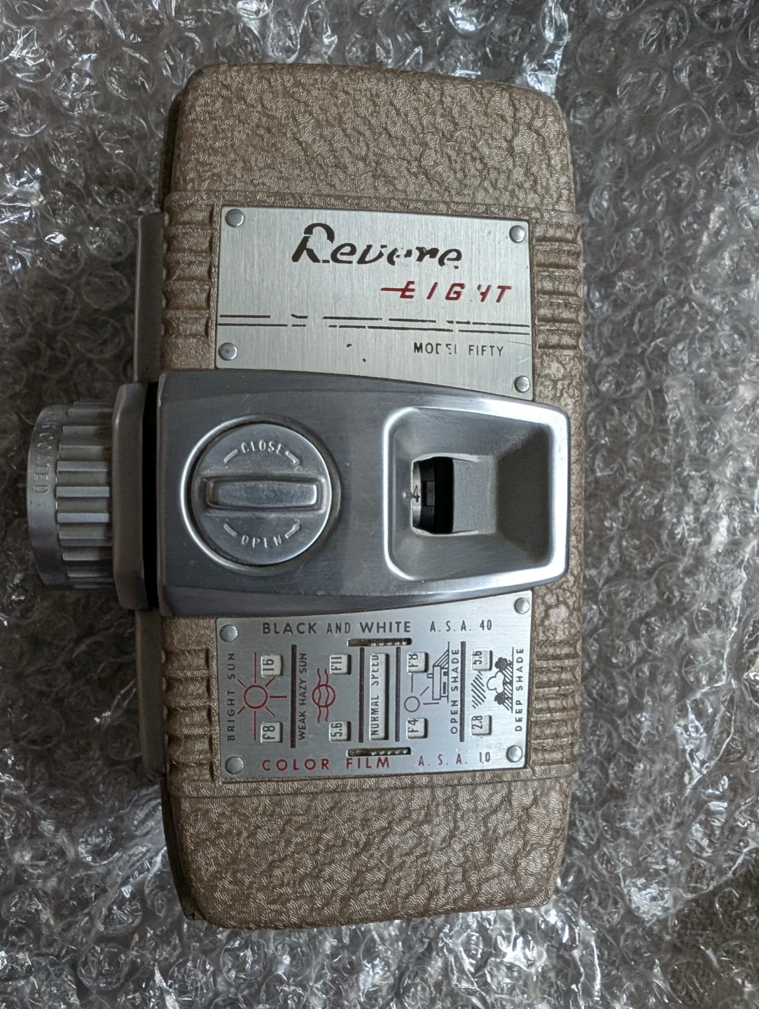 Revere Eight Model 50 Movie Camera
