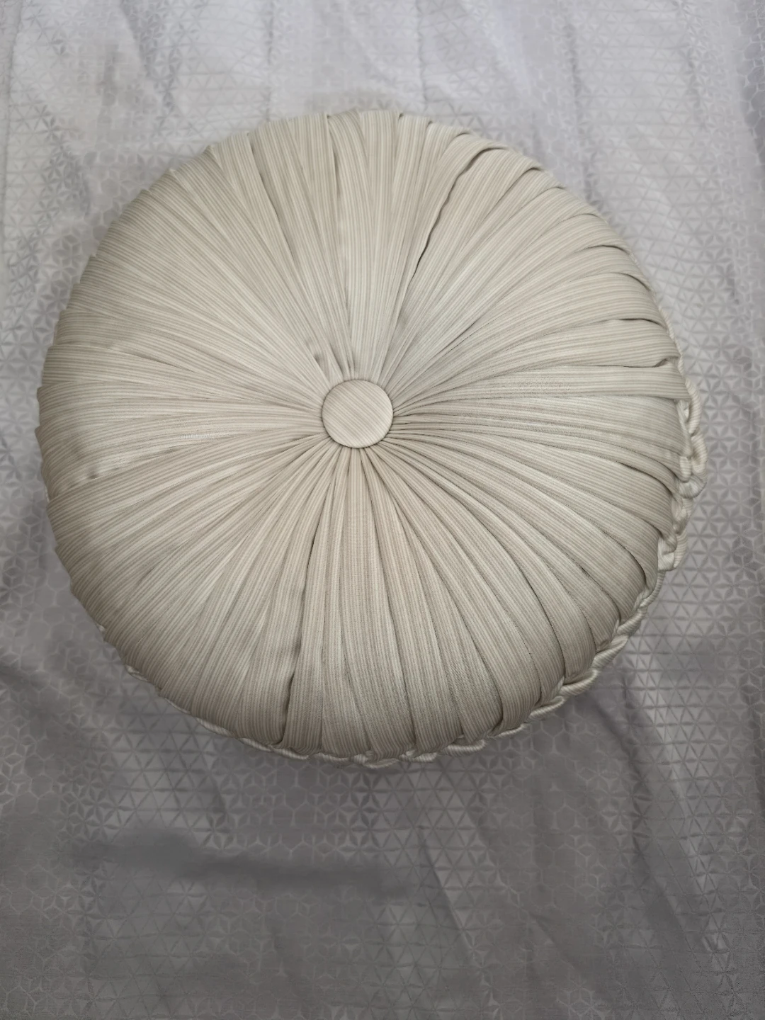 J. Queen New York Round Pleated Decorative Pillow