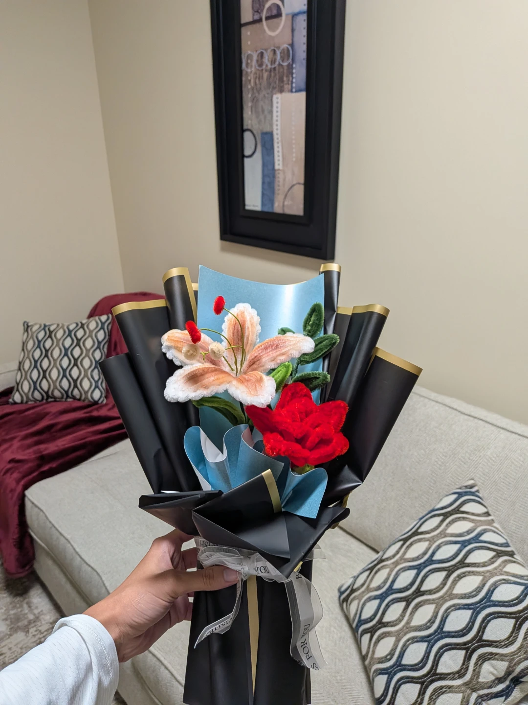 Nush customized Handmade Pipe Cleaner Flower Bouquet - photo 5