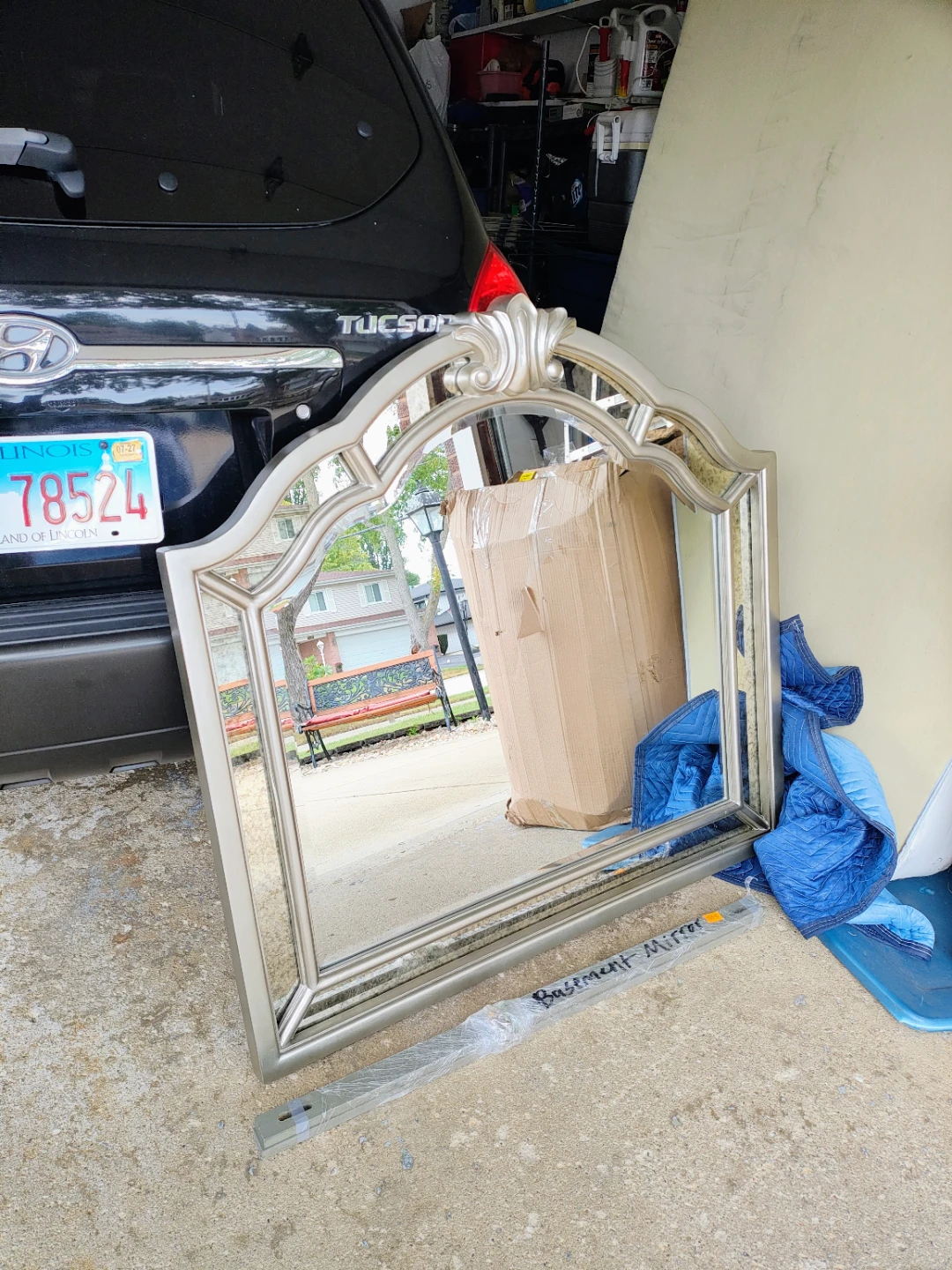 Silver Wall Mirror