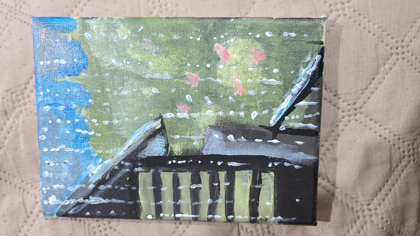 Small Original Acrylic Painting on Canvas