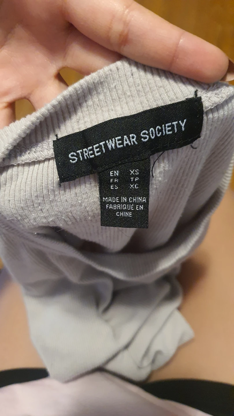 Light grey/beige Streetwear Society Ribbed T-Shirt - photo 2