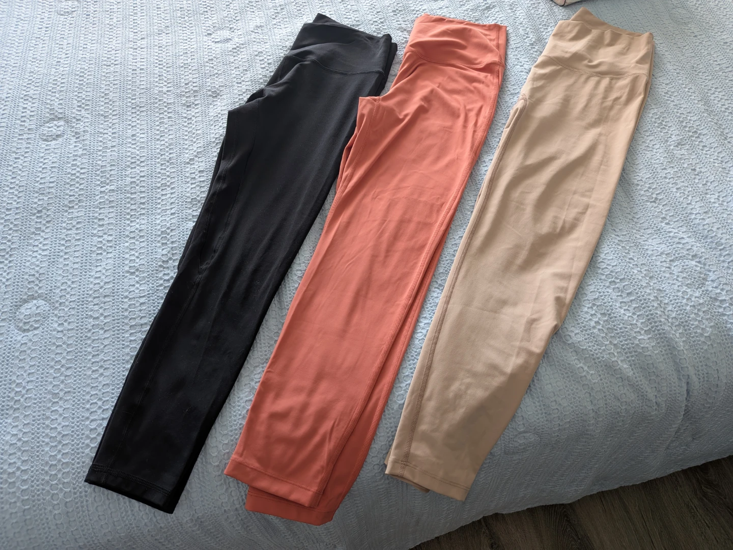 Savvi Leggings Bundle - L/ XL (Black, Coral, Tan)