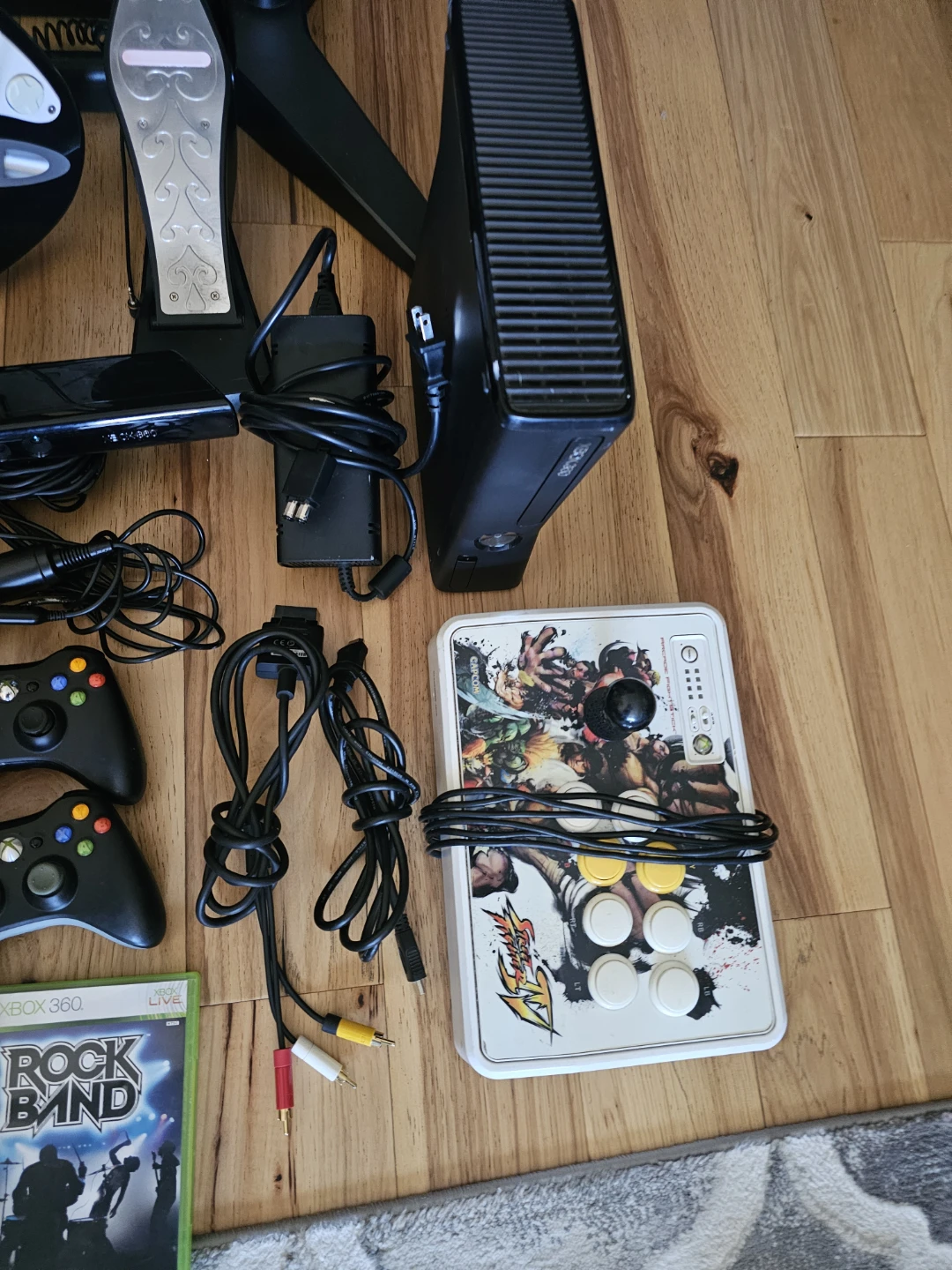 Xbox 360 Bundle with Rock Band Instruments and Accessories - photo 3