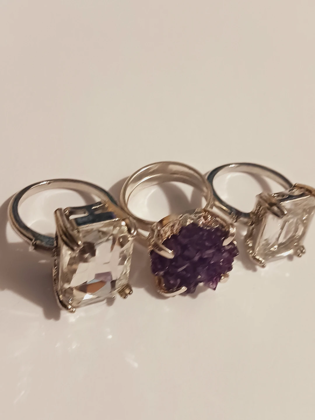 Lot of 3 Beautiful rings.  Sizes 6,7,8.