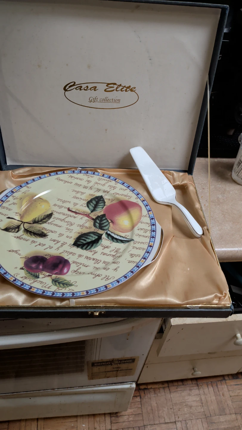 Casa Elite Fruit Design Cake Plate with Server - photo 3