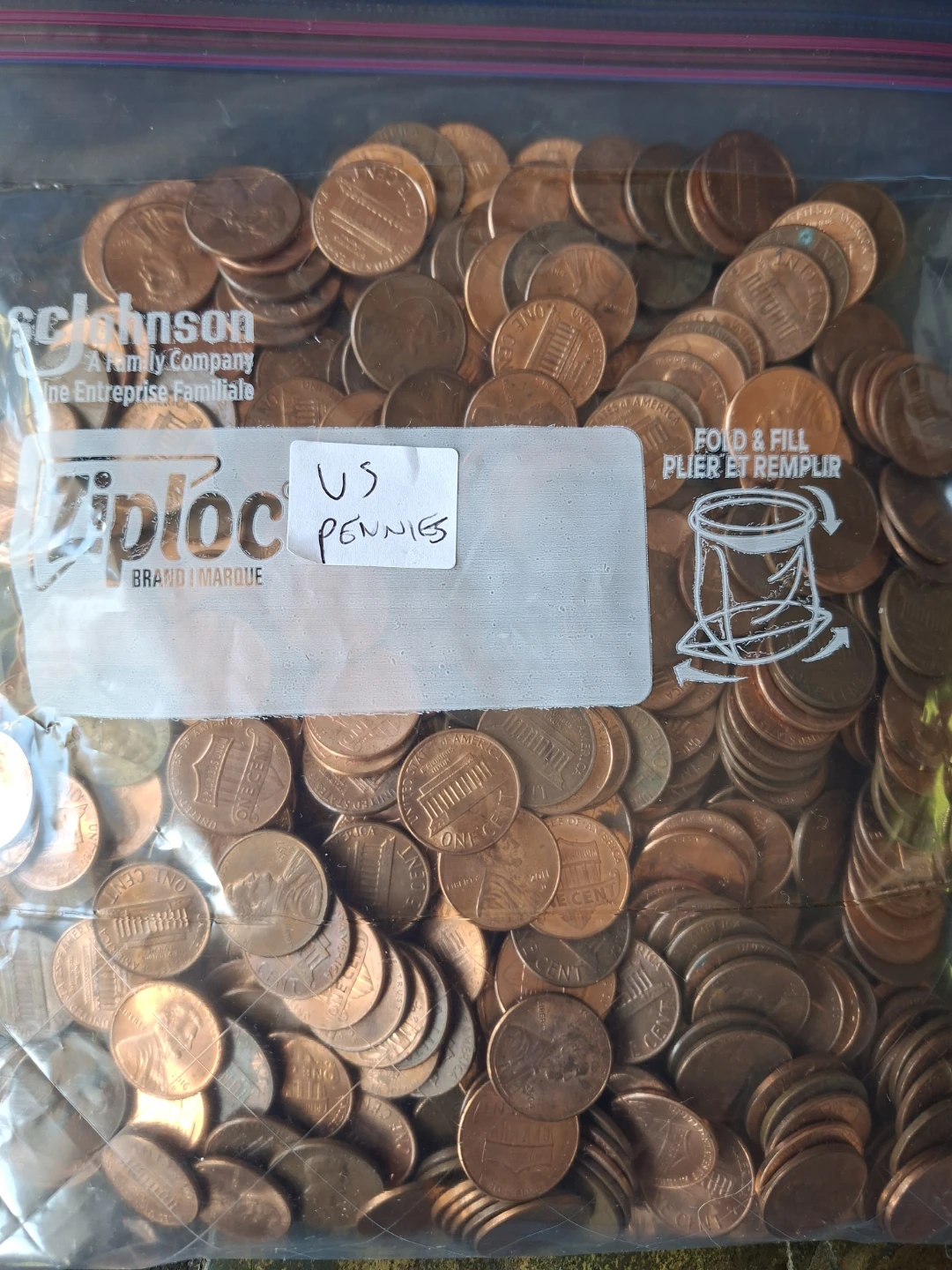 Large Collection of US Pennies