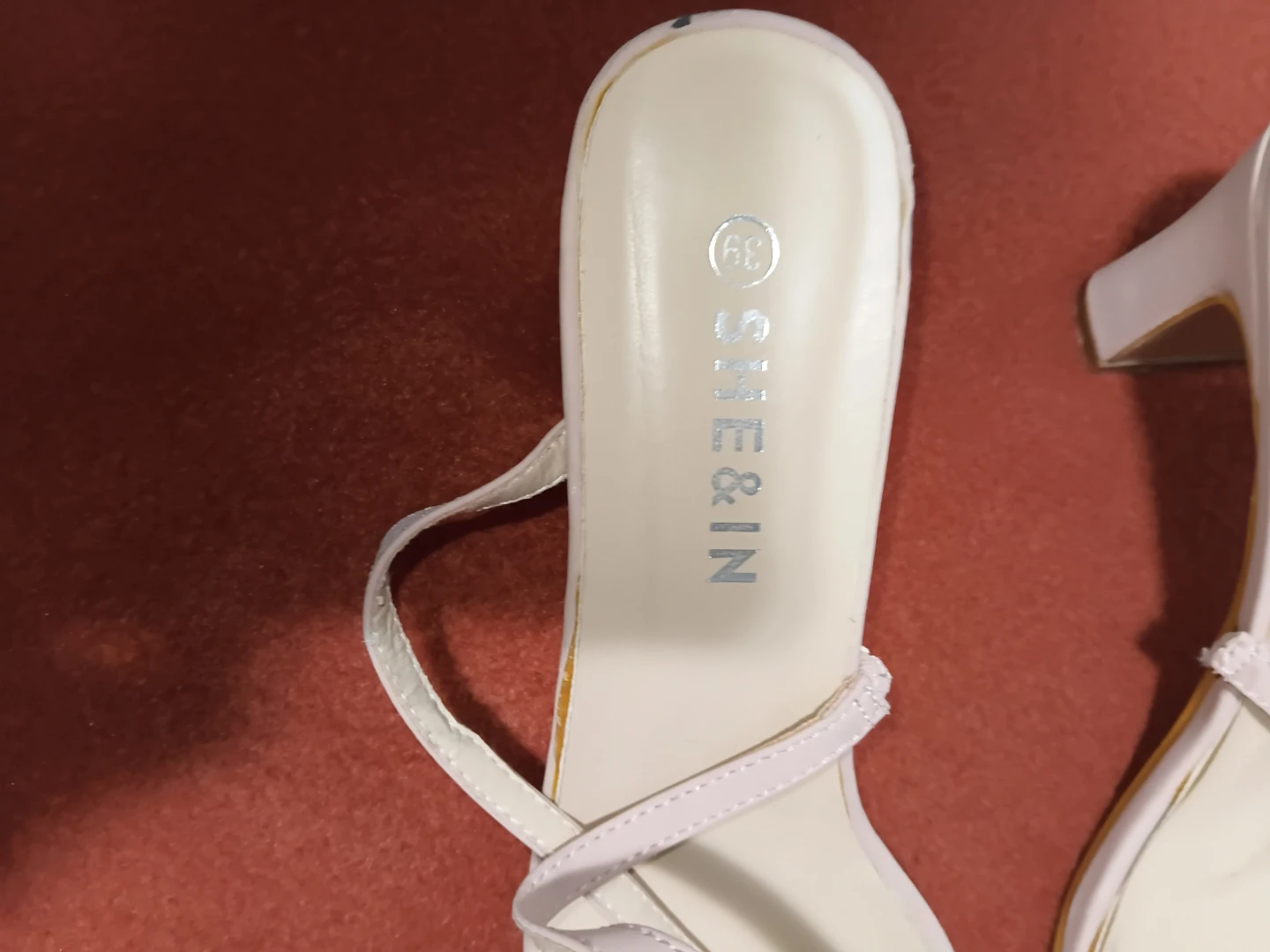 SHEIN Beige Heeled Mules Size 39 - photo 2