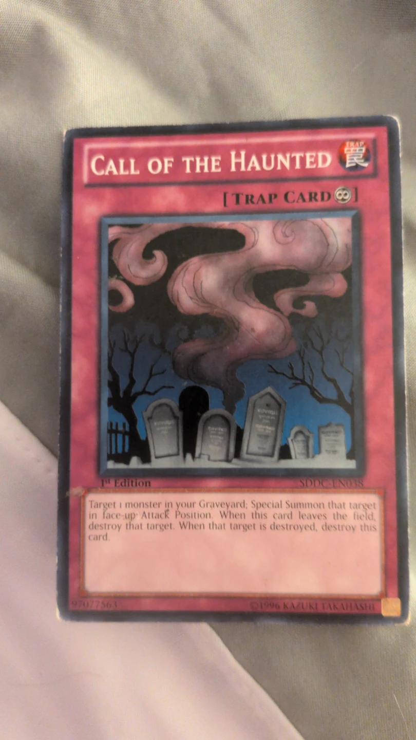 Yu-Gi-Oh Call of the Haunted 1st Edition SDDC-EN038
