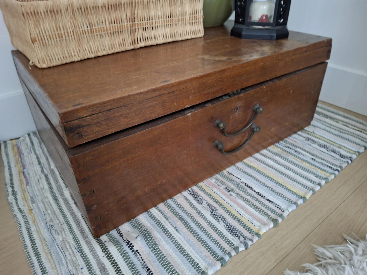 Vintage Wooden Storage Box - photo 4