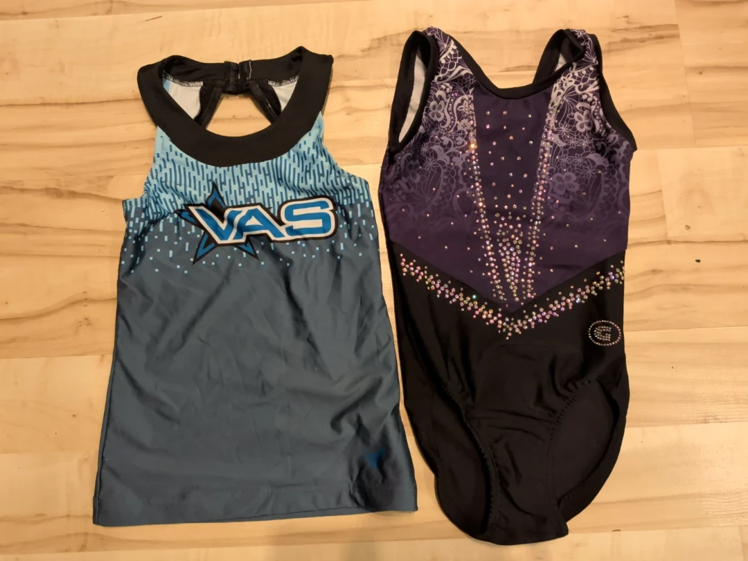 Gymnastics Leotard and Tank Top Set