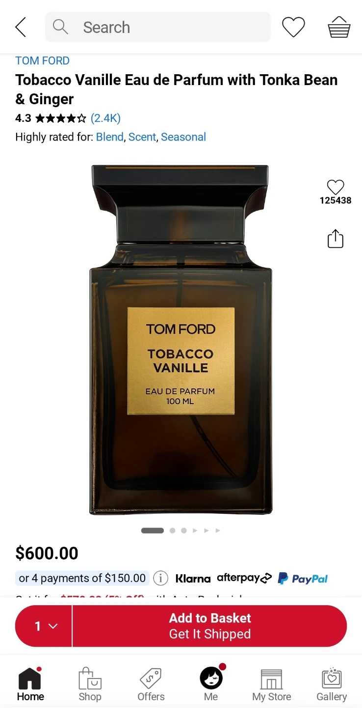 Tom Ford Tobacco Vanille Eau de Parfum 100ml - photo 2