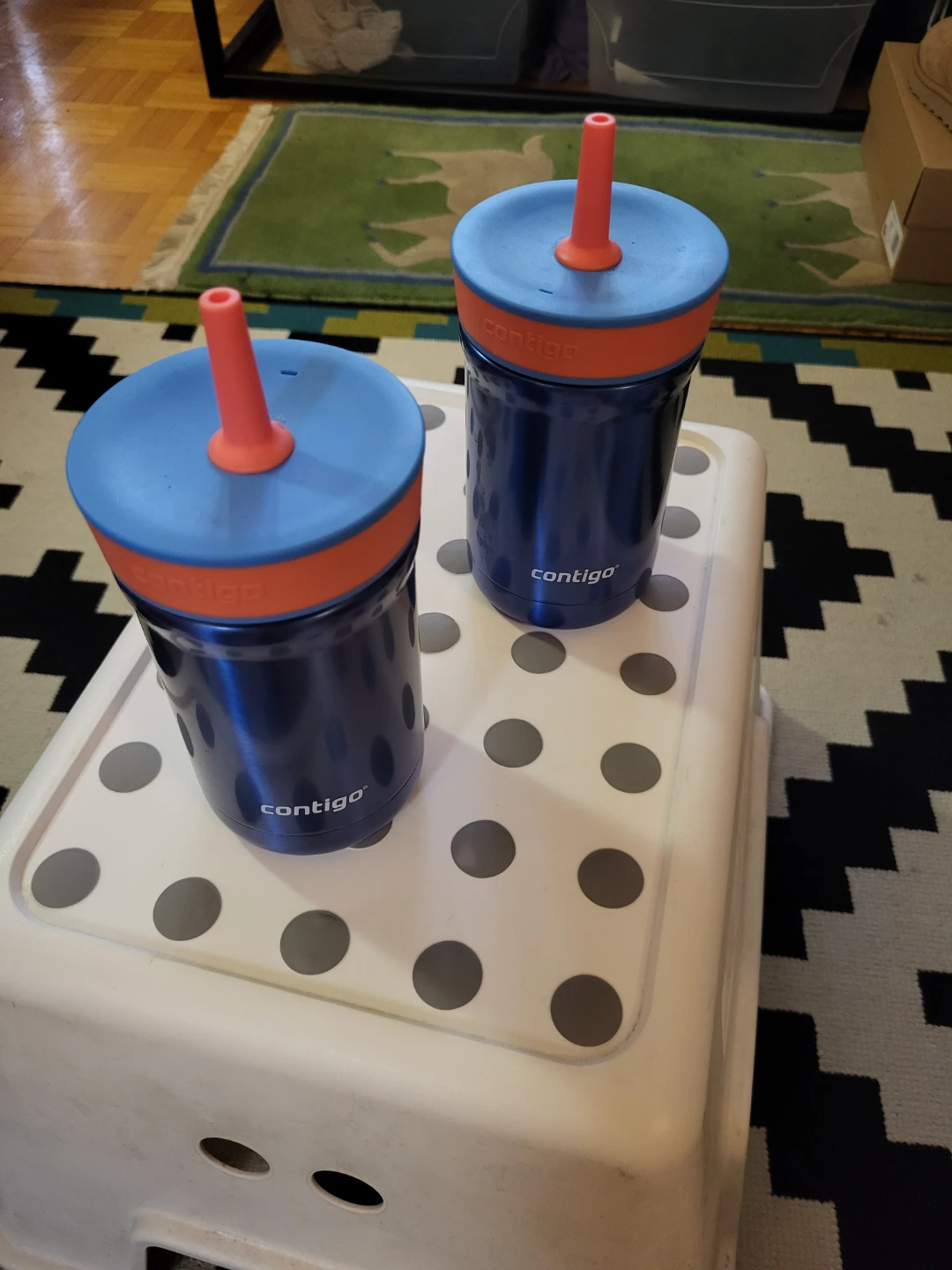 Two Contigo Insulated Straw Cups 🏈