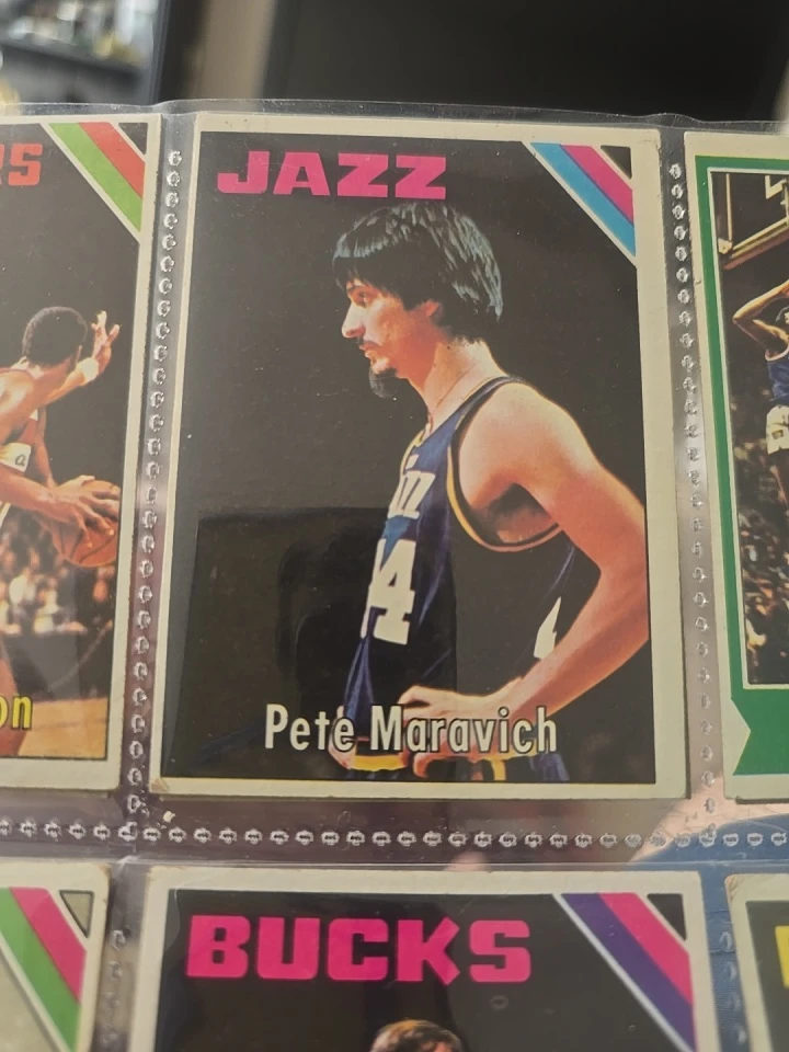 Pete Maravich Jazz Basketball Card - photo 2