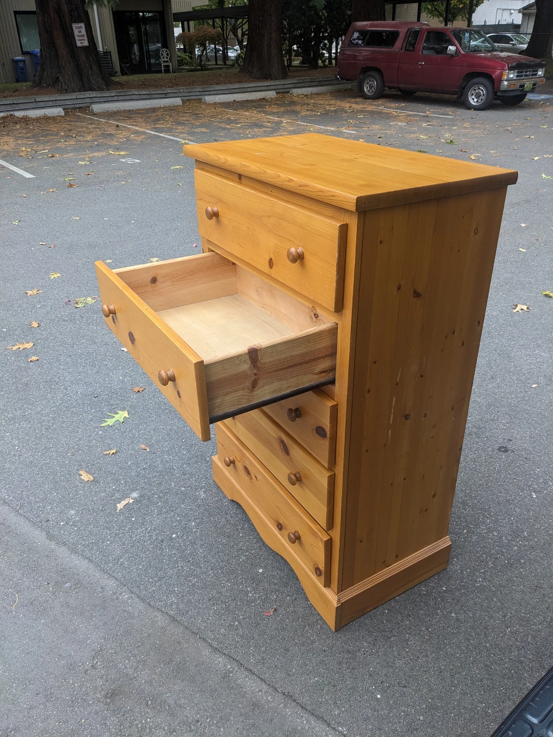 Five-Drawer Pine Chest of Drawers - photo 3