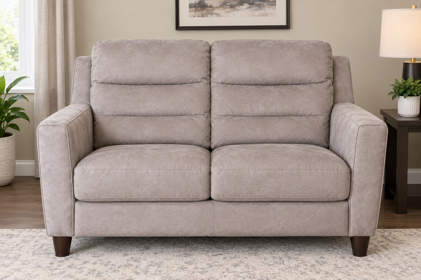 Light Grey Reclining Loveseat – 2 Seater