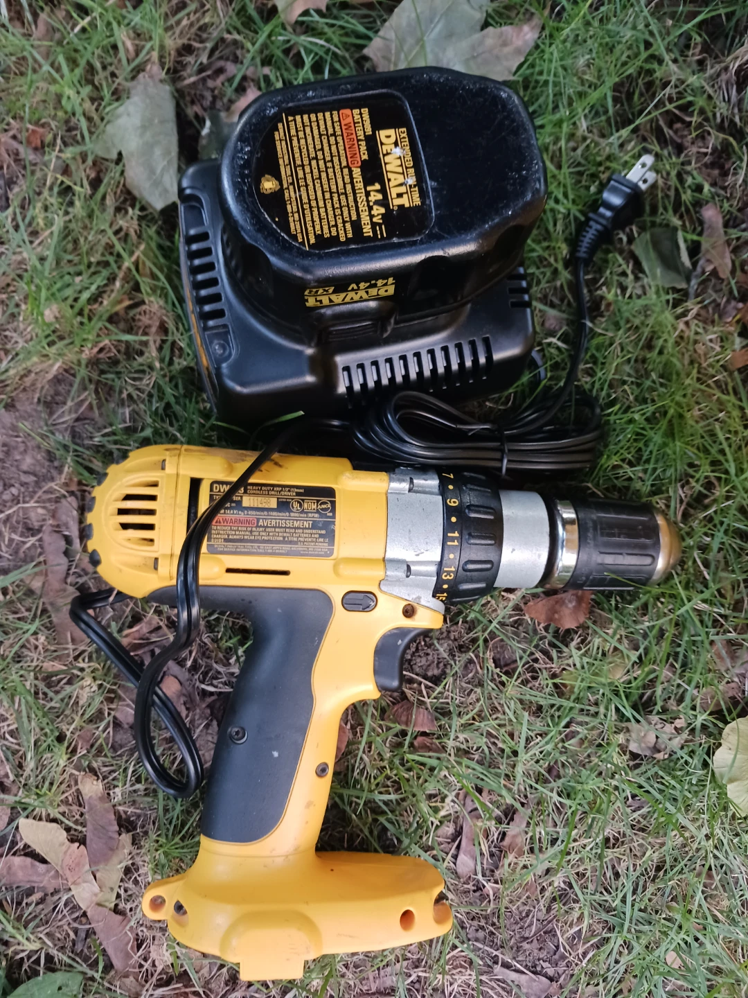 DEWALT 14.4V Cordless Drill with Battery and Charger