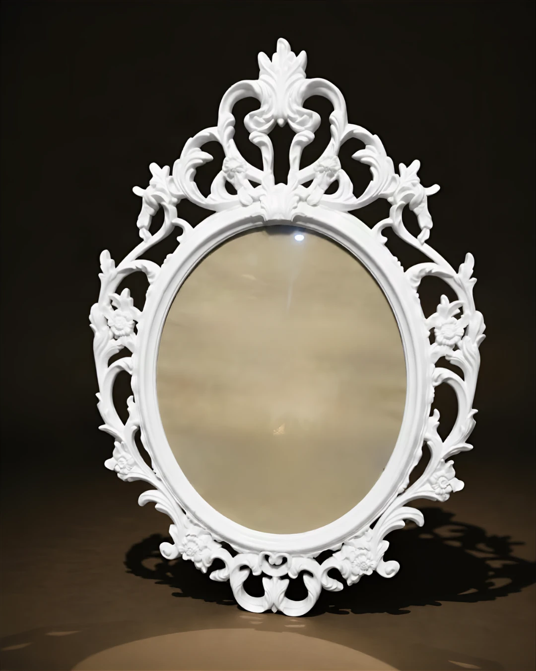 White Baroque Style Ornate frame