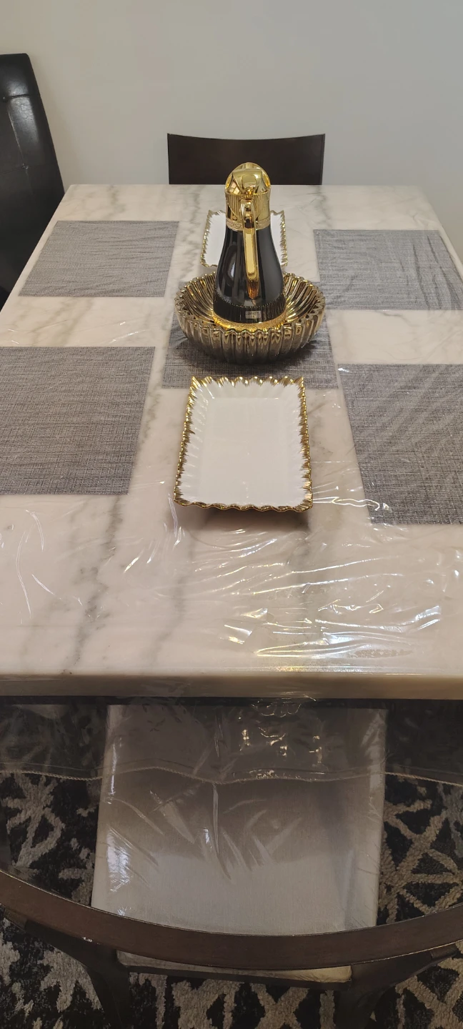 Dining Table Set with Chairs and Bench - photo 2