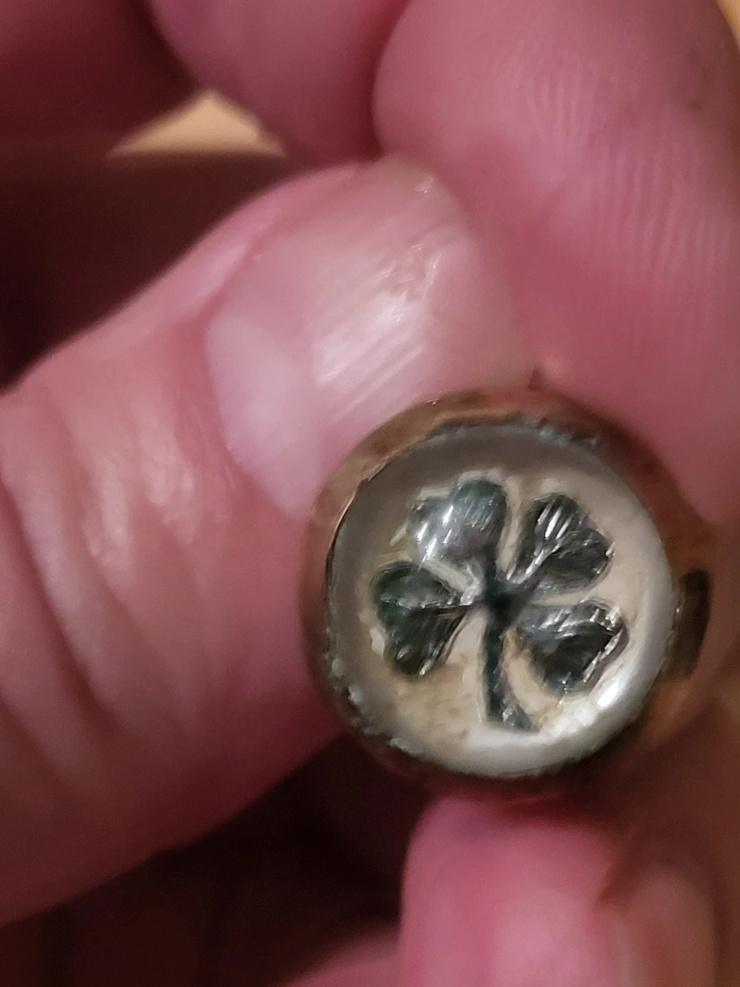 Four-leaf clover cufflinks - photo 3