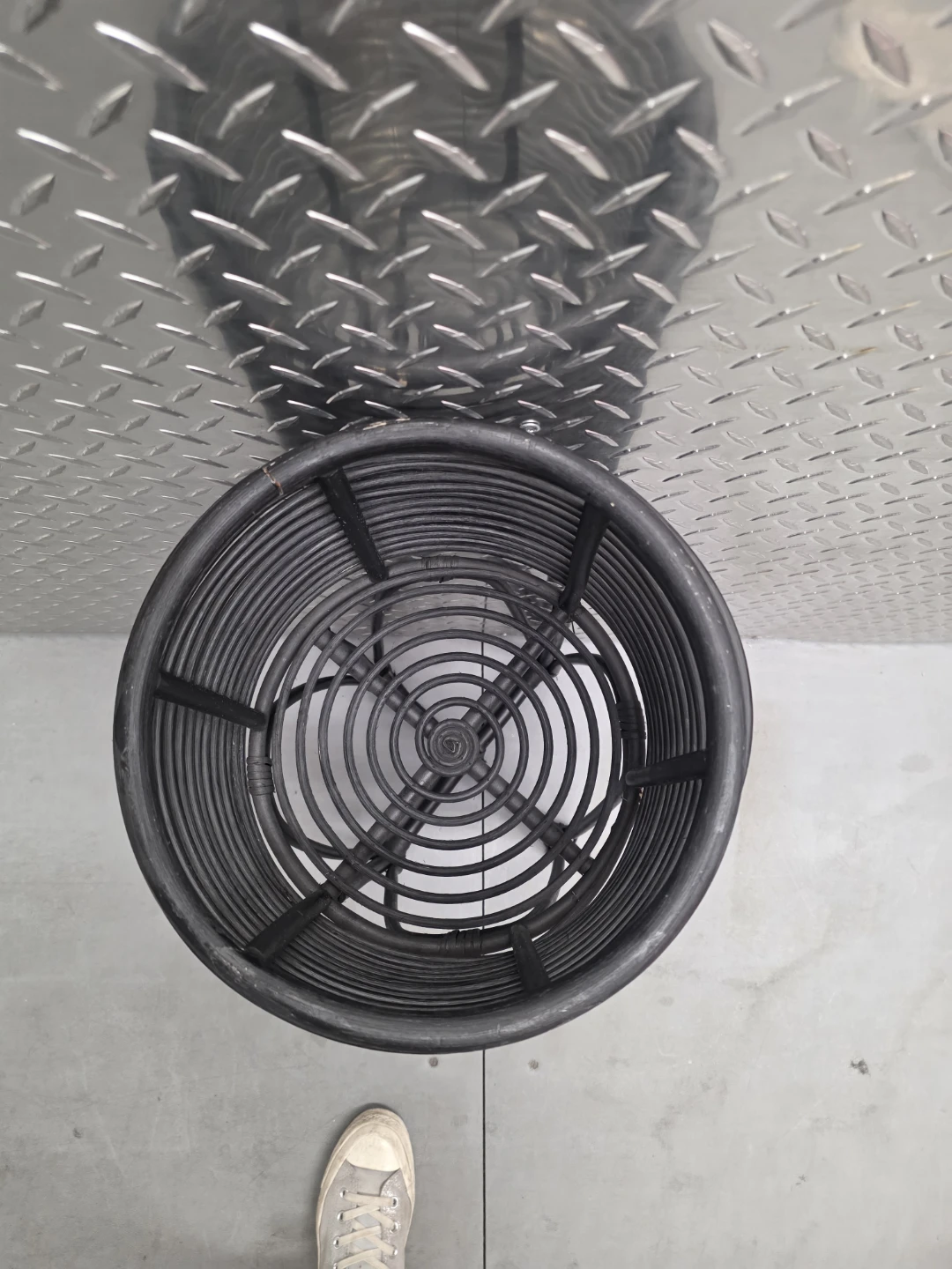 Black Rattan Plant Stand - photo 4