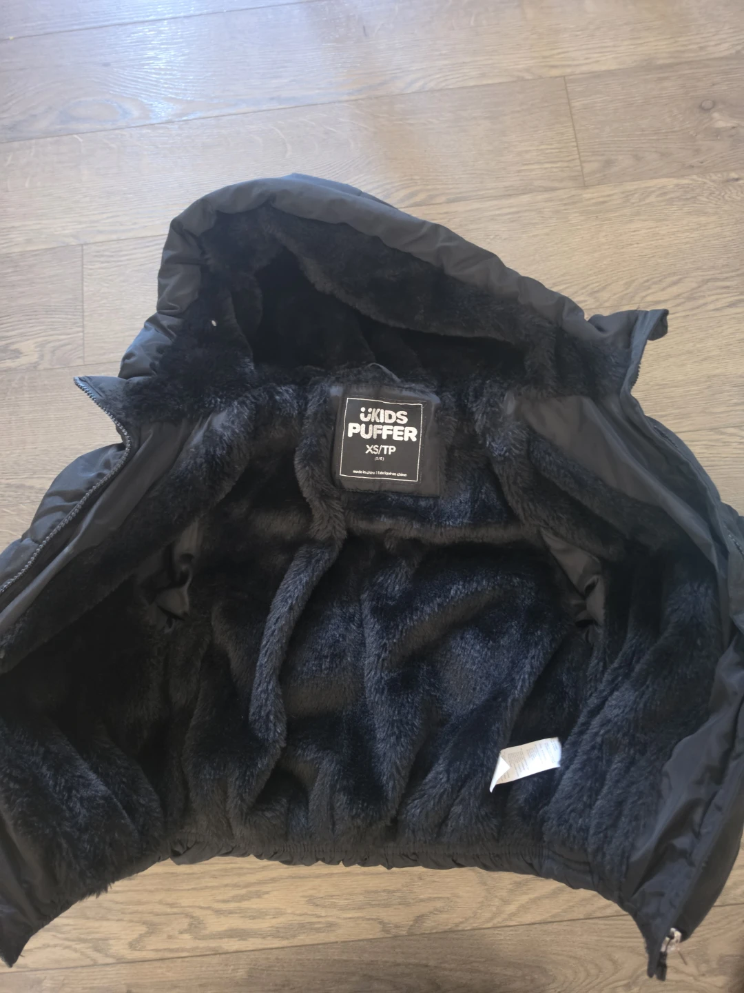 Kids Puffer Jacket - Black - Size XS/TP - photo 3