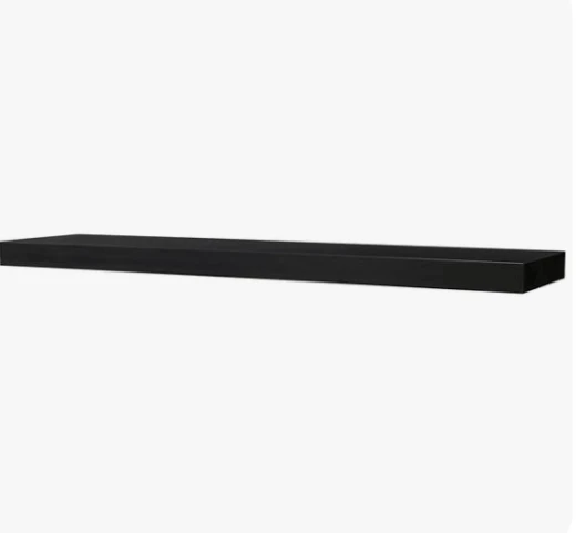 Ikea Lack black brown floating shelves x2