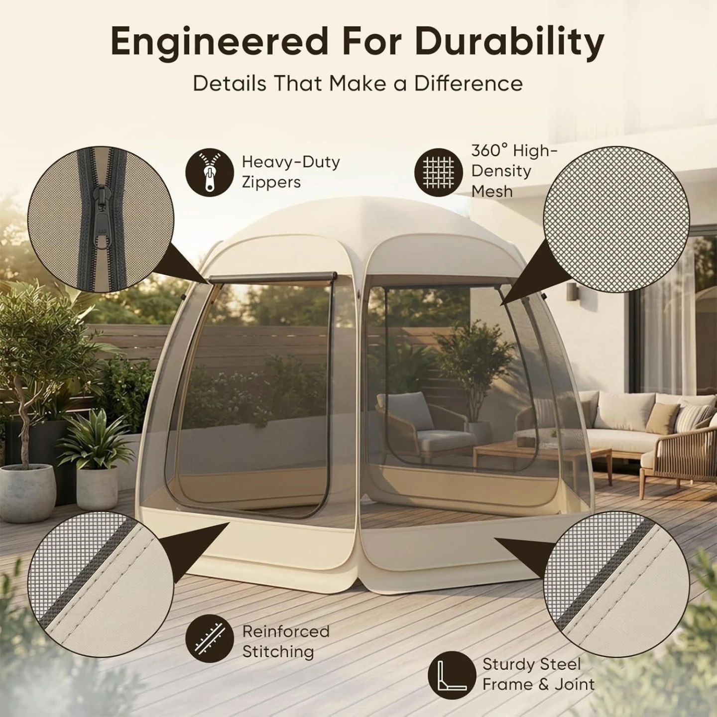 NEW-72*7*72cm Pop Up Screen House Tent - photo 2