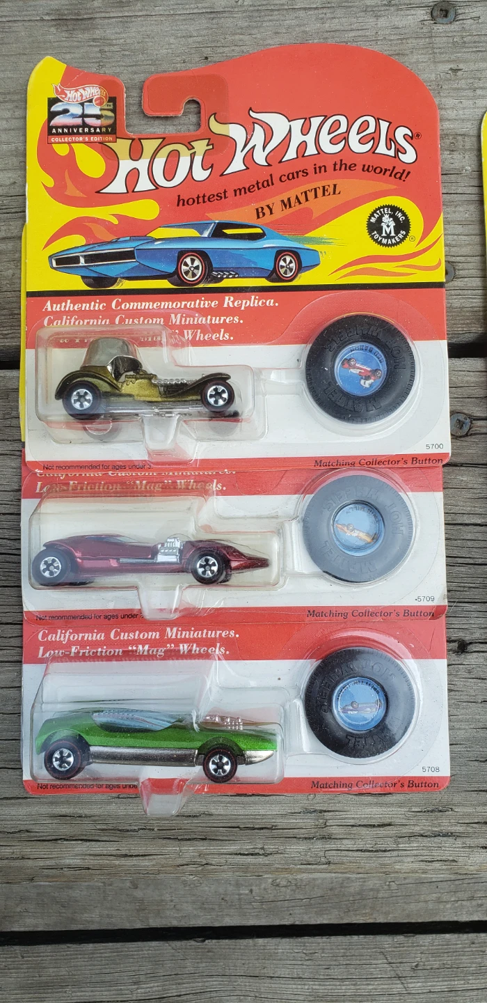 Hot Wheels 25th Anniversary Cars $15 each or 5 for $65