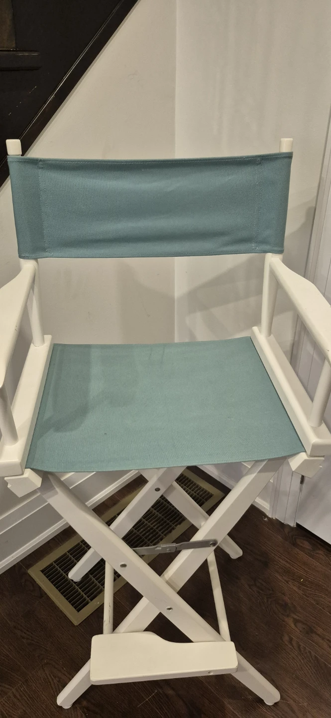 Casual Home 30-Inch Director Chair White Frame Teal - photo 2
