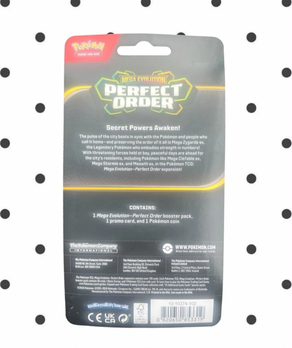 🏈Pokemon TCG Mega Evolution Perfect Order Blister Pack🏈 - photo 2